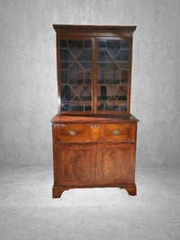 Image 1 of George III Mahogany Secrétaire Bookcase