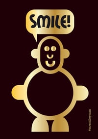 Image 3 of Mr Smileyman Black and Gold Smile