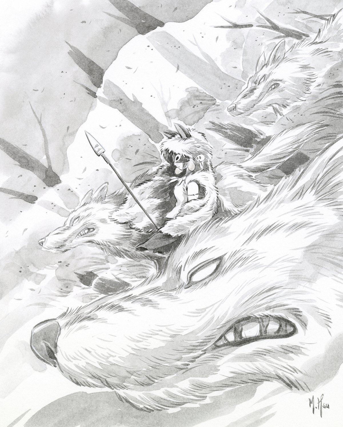 Princess Mononoke 11 x 14" Prints