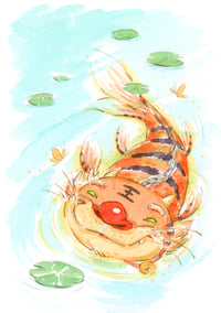 Image 1 of Tiger Koi 3-Pack 5 x 7" Prints