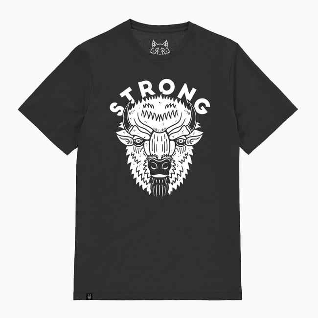 Bison Strong T-Shirt Organic Cotton