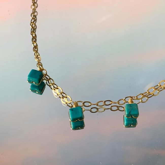 turquoise stone necklace