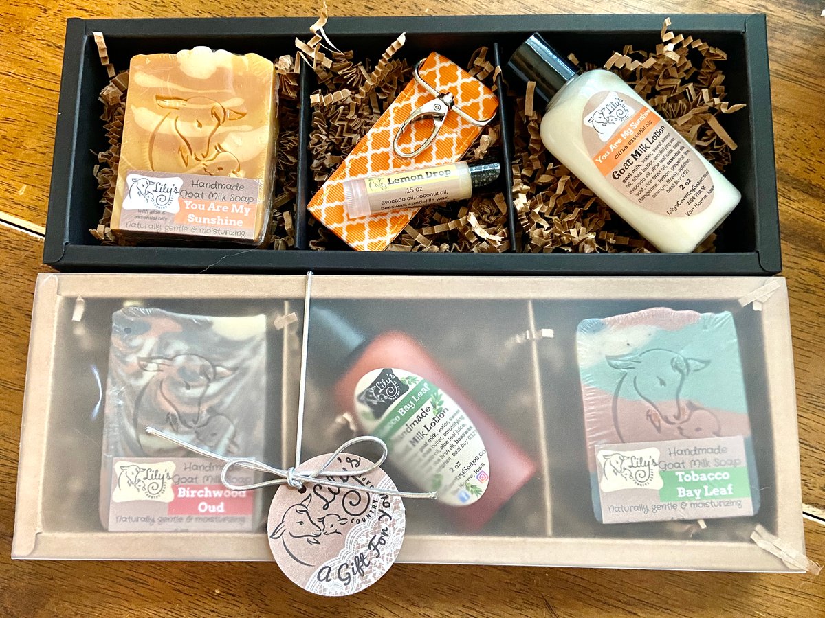 3 Compartment Gift Box Set | Lily's Country Soaps