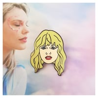 Image 1 of Taylor Swift Face Enamel Pin 