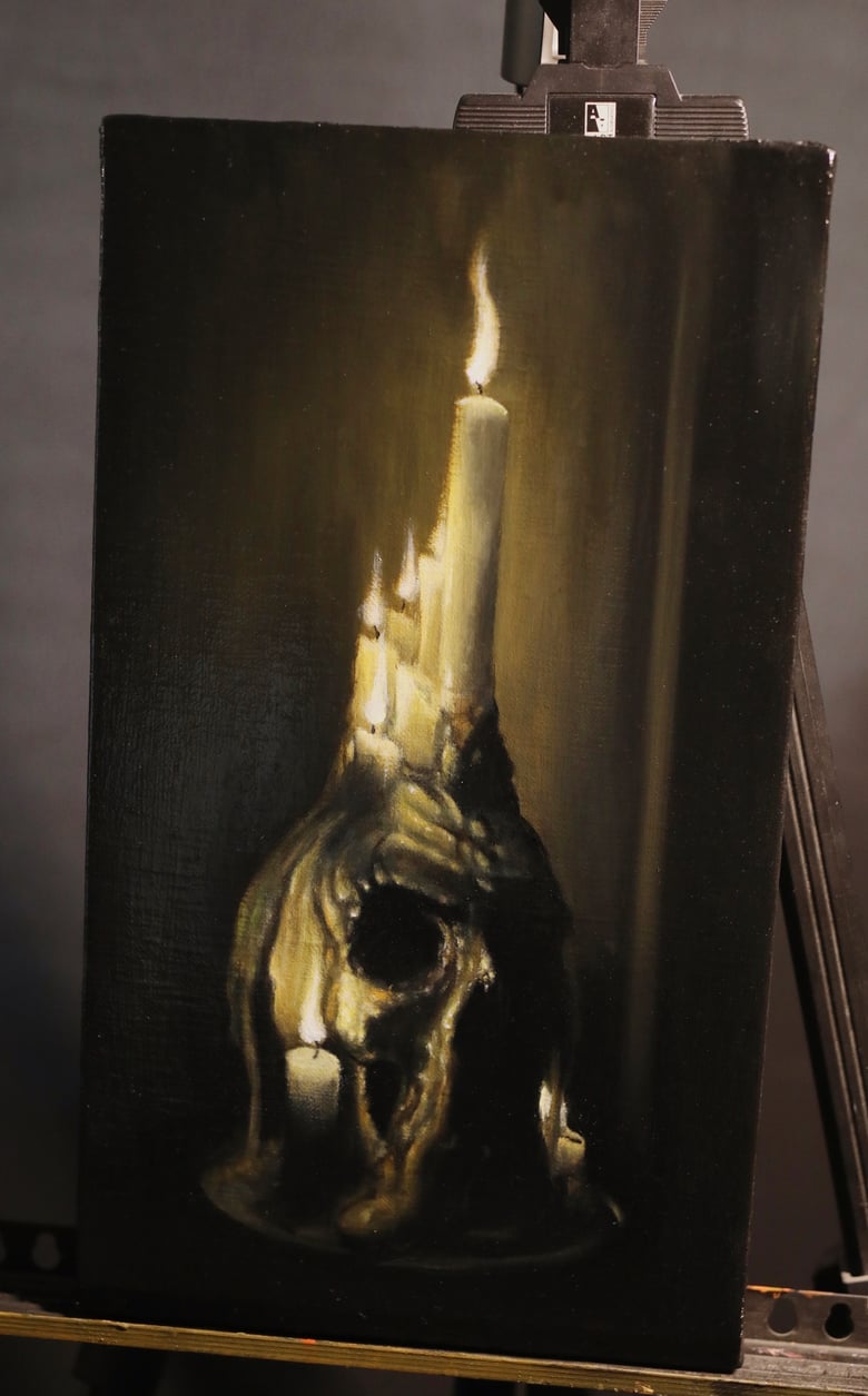 Image of Skull candelabra 