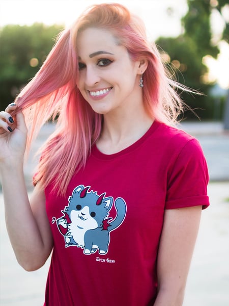 Image of (T5) Red WineKitty Tee - LAST FEW - WILL NOT BE RESTOCKED!! 