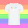  Embroidered Pride White Tee (SMALL - XL)