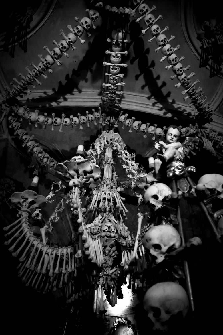 Image of Bone chandelier from the Sedlec ossuary