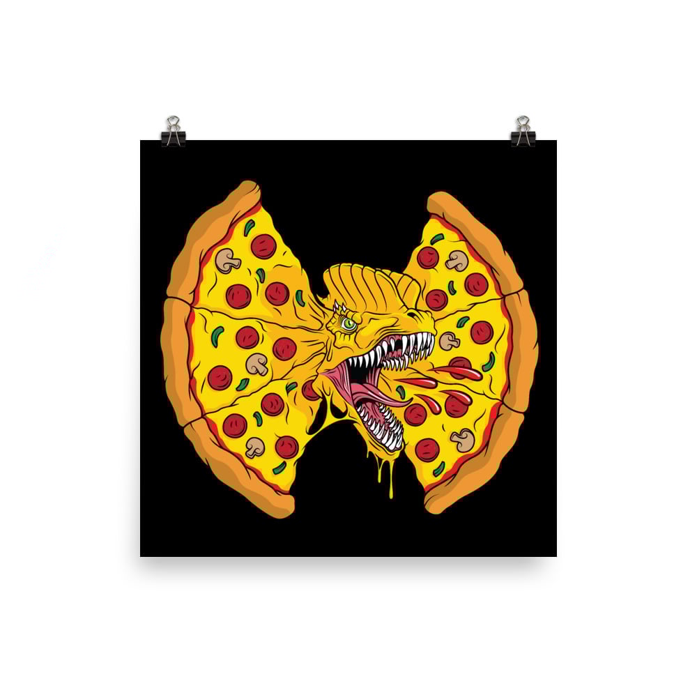Pizza Dino Print