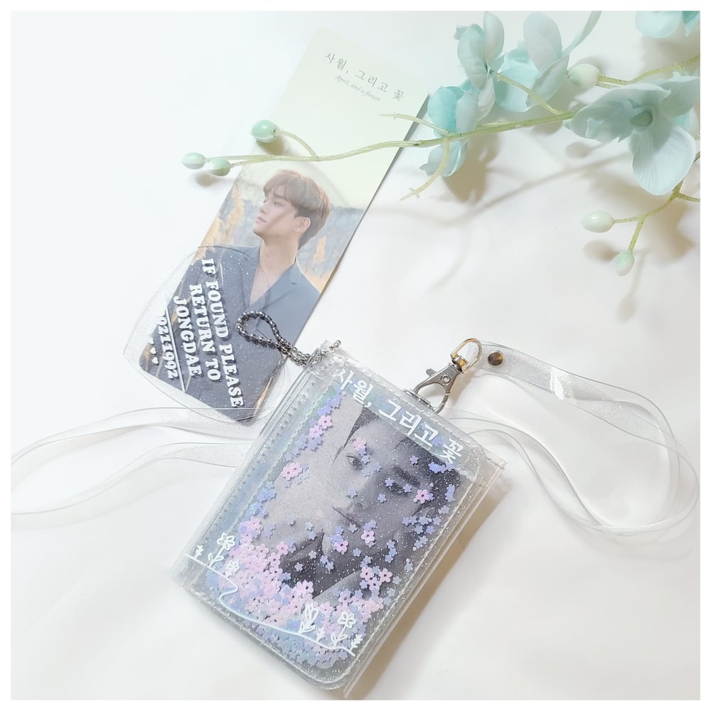 Image of •••PRE-ORDER••• CHEN 'APRIL, AND A FLOWER' JELLY WALLET 