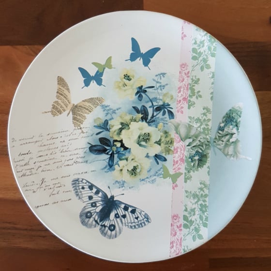 Image of Butterfly Plates ~ Set of Four