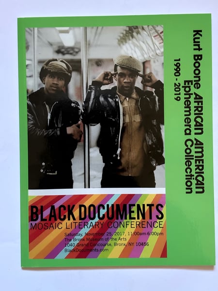 Image of Kurt Boone African American Ephemera Collection Catalog 1990-2019