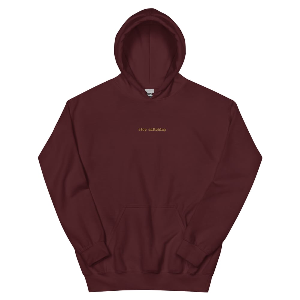 Image of Atticus Cogar "STOP SNITCHING" Hoodie