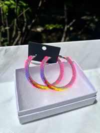Image 1 of Beaded Hoops