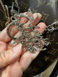 Gold Scribble Purse Charm