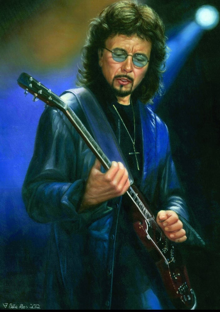 Image of Tony Iommi(Iron Man) A4 Artprint 