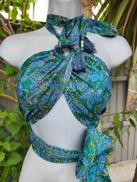 Image 8 of MYLA Tassel Top greens and blues