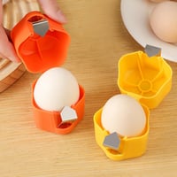 Image 1 of 1pc Egg Shell Cutter Eggbeater Raw Egg Separator Handheld Eggshell Opener Portable 