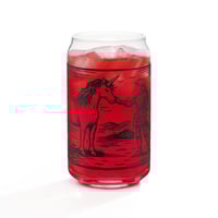 Image 1 of Lady Knight x Unicorn Glass