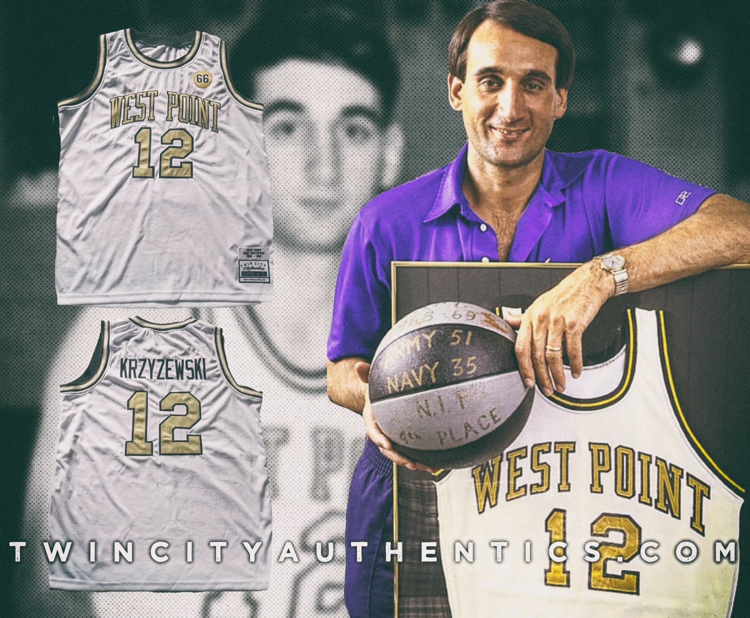 West Point Coach K Basketball Custom | Twincityauthentics