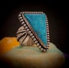 Turquoise Triangle Ring #2 (size 6.25)