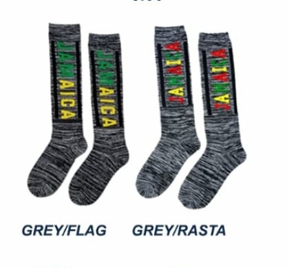 Grey Jamaica Socks 