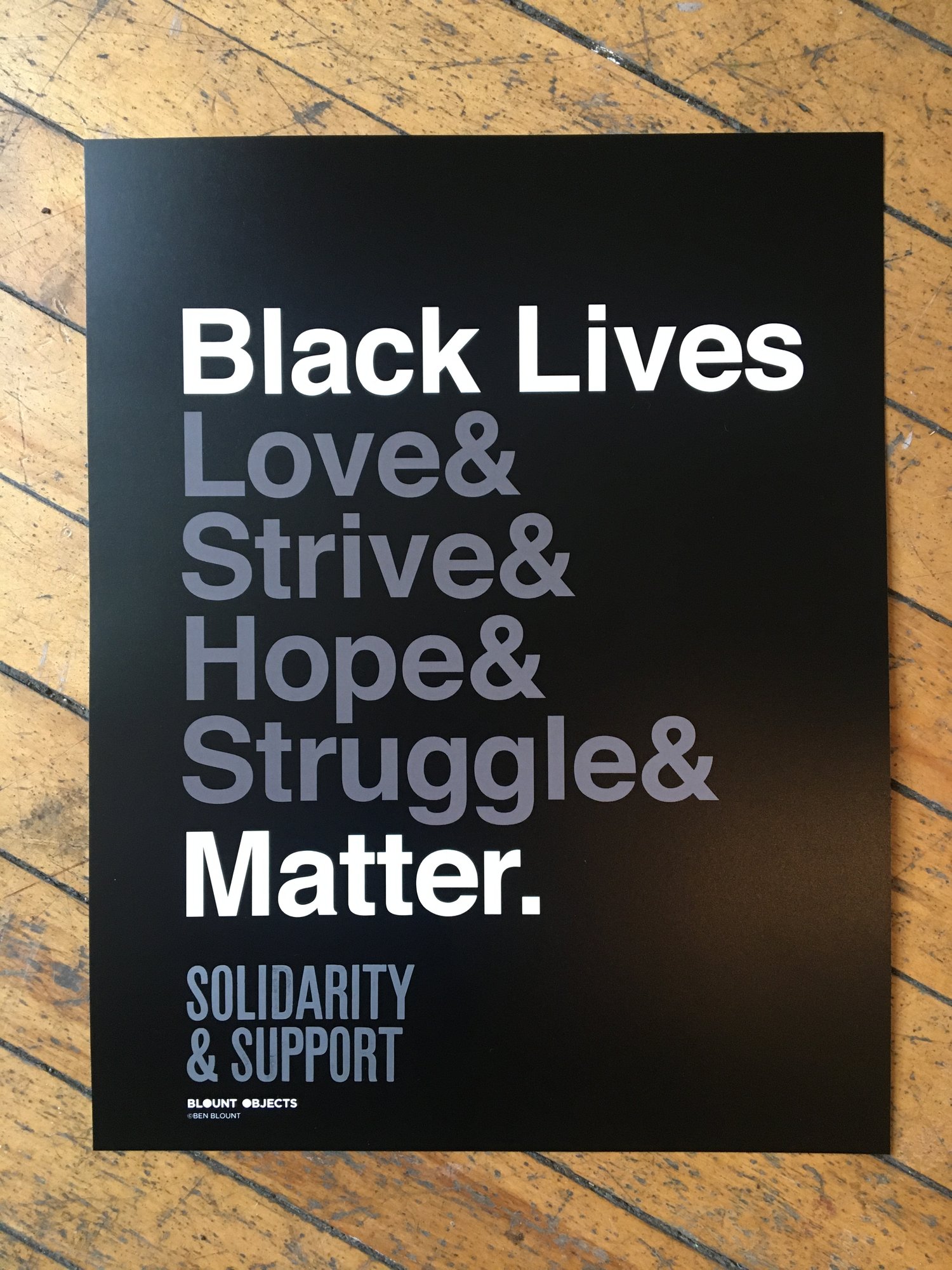 Image of Black Lives Matter Solidarity Poster