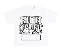 cash club tee(white/black)