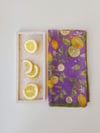 Pañuelo CITRUS malva y verde