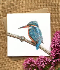 Image 1 of 'Kingfisher' Greetings Card
