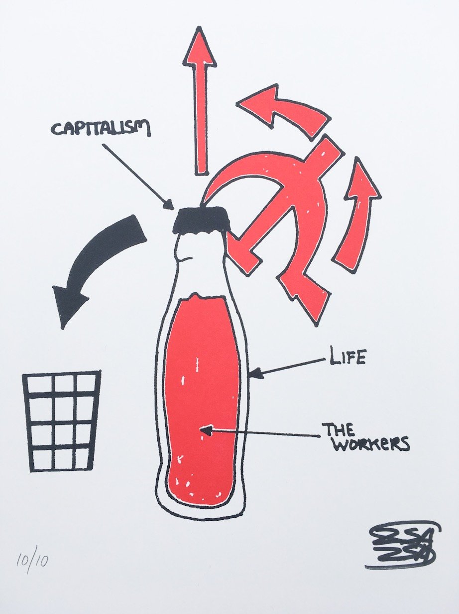 'The Bottle Opener' Original Art by ZsaZsa Sapien