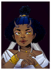 Horn Girl Print