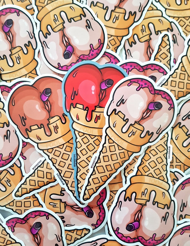Image of "Asscream" exclusive stickers pack