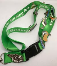 Image 2 of Bird Pin Badge Group Lanyard - Green 