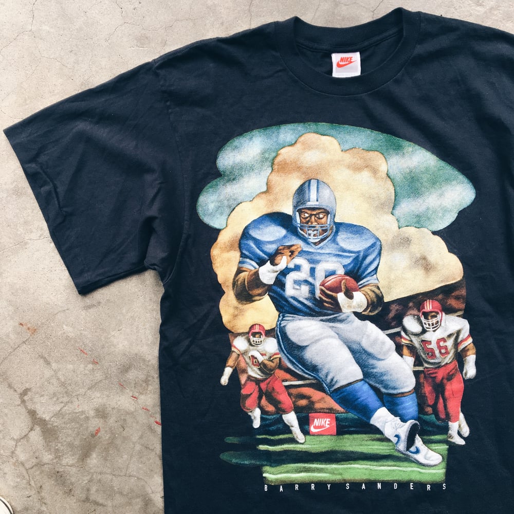 Image of Original Early 90’s Nike Barry Sanders Tee