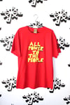 all power tee in red 