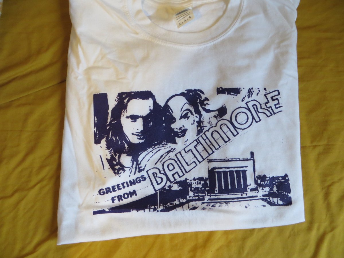 John Waters / Divine Baltimore t shirt (white or red)