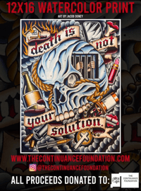 The Continuance Foundation x Jacob Doney Tattoo Print Collab