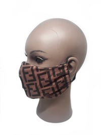 Image 2 of Brown F Face Mask 