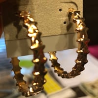 Image 1 of Gold stars hoops