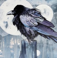 Image 1 of PRINT - Floofy Raven