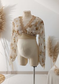 Image 3 of Boho top for photoshoot | Adeline | size S-M - floral