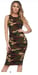 Image of Green Camo Sleeveless Dress