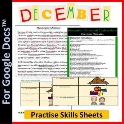 Image of Word Processing for Google Docs™: December (Christmas)