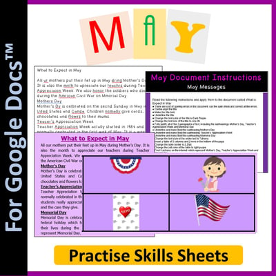 Image of Word Processing for Google Docs™: May, Mothers Day, Teachers Appreciation Week