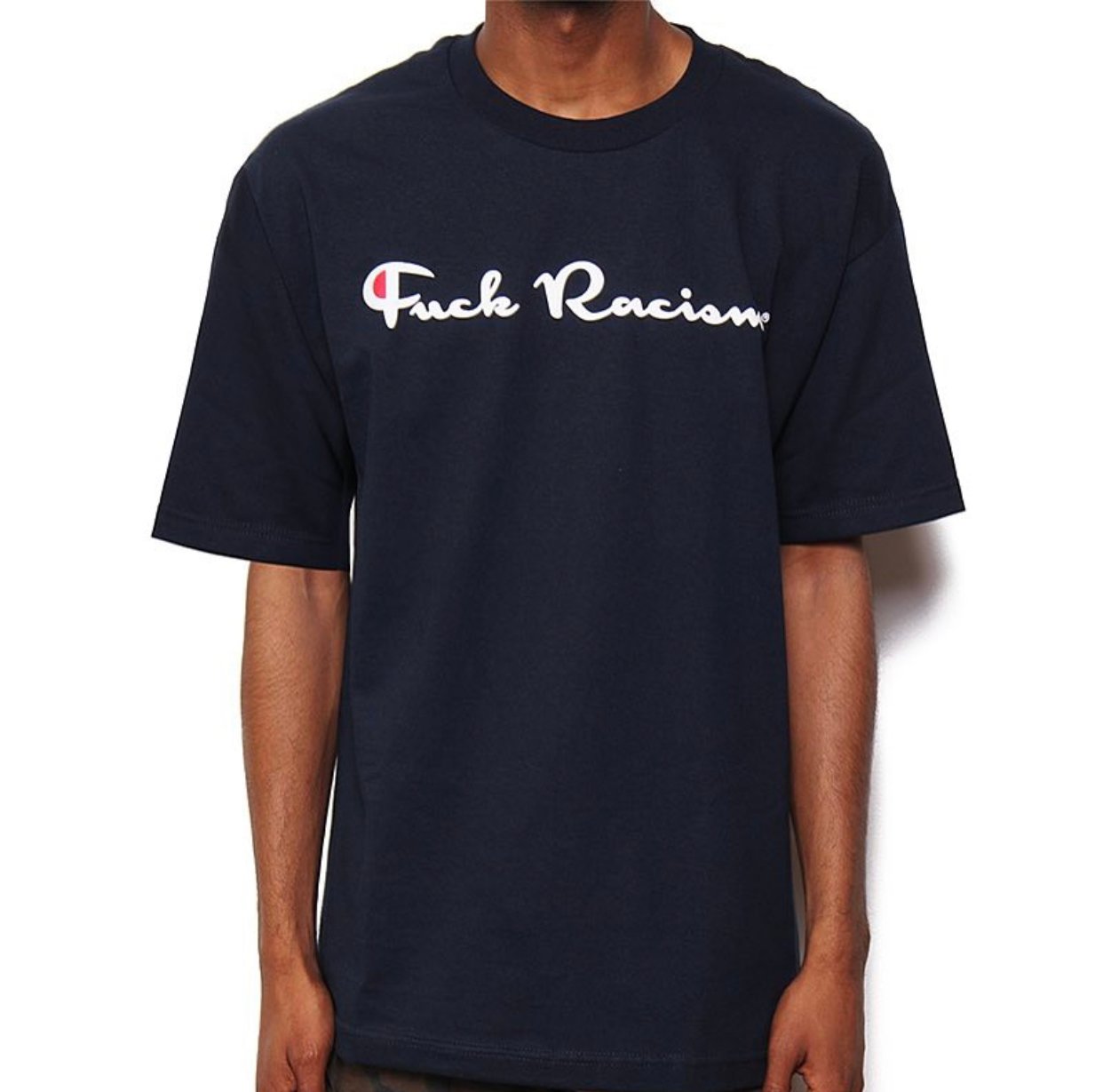 Image of Fuck Racism Unisex TShirts - Navy