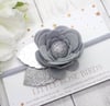 Silver Flower Bloom - Choice of Gold / Silver or White leaves