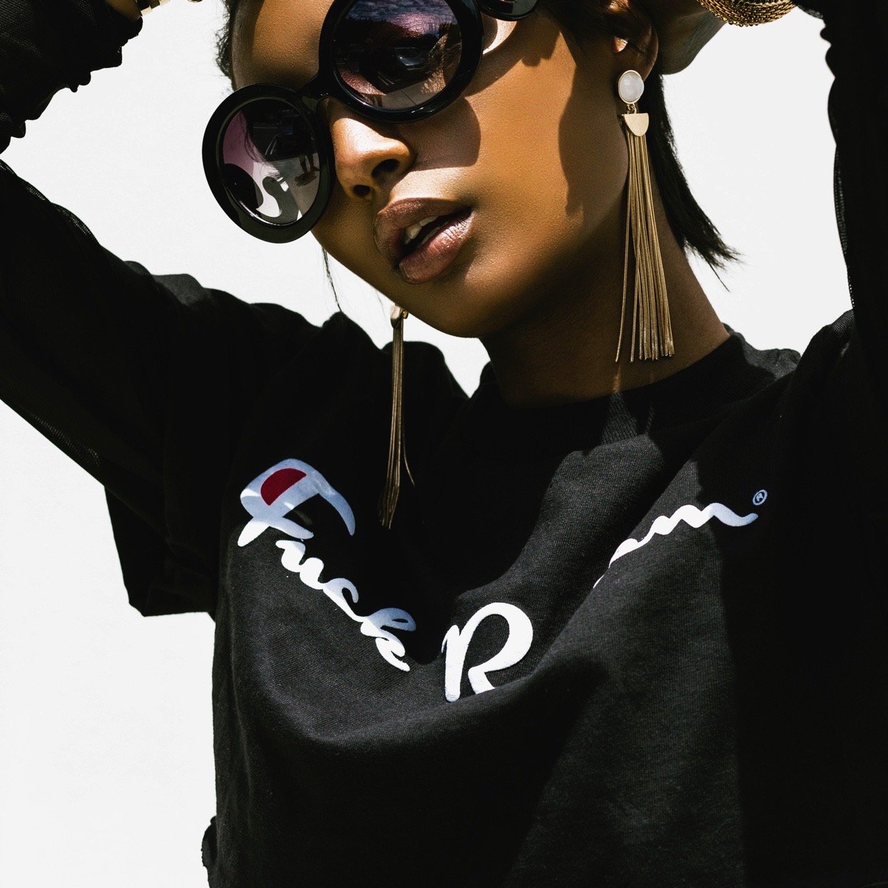 Image of Fuck Racism- Crop Top Black 