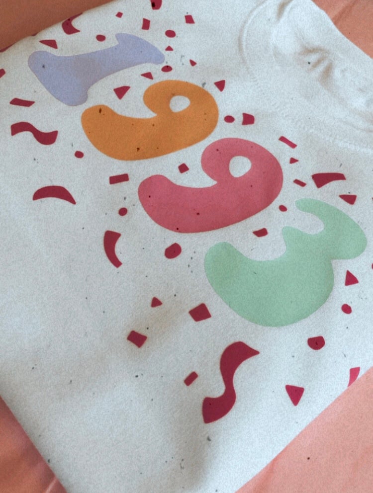 Image of Birthday pastel print confetti sweater 