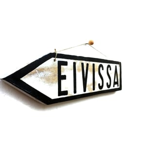Image of Cartel flecha EIVISSA